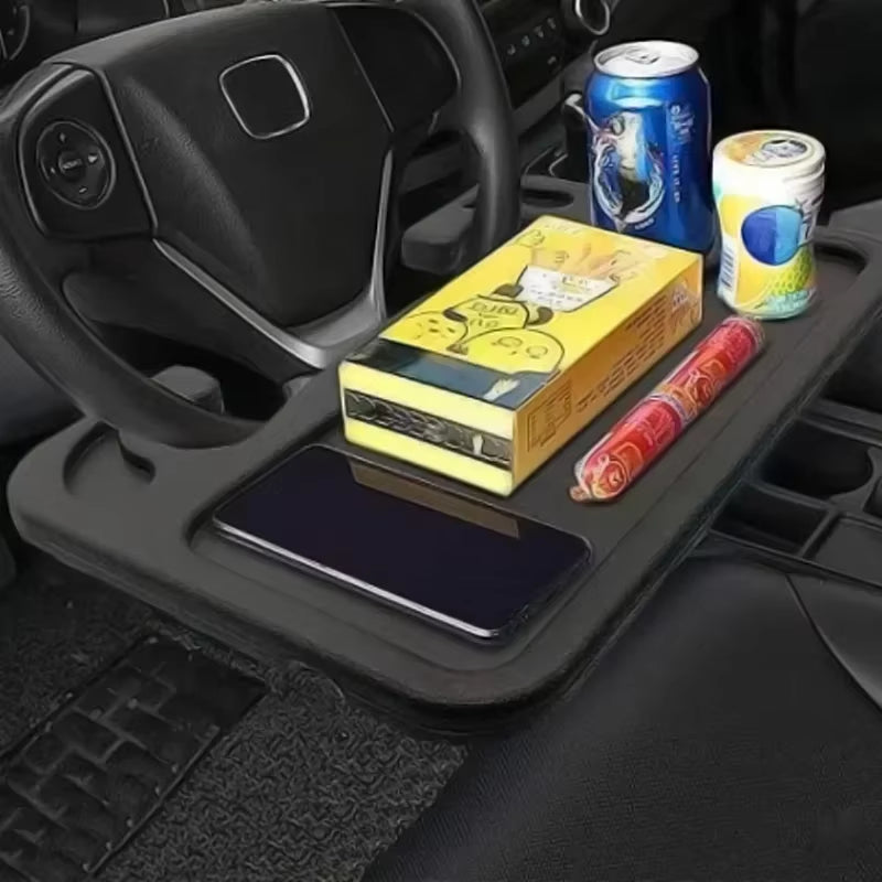 New Portable Car Laptop Computer Desk Mount Stand Eat Work Car Steering Wheel Dining Table Bracketdrink Food Coffee Tray Board