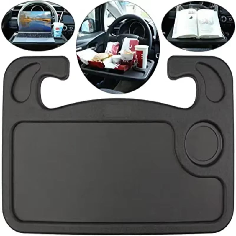 New Portable Car Laptop Computer Desk Mount Stand Eat Work Car Steering Wheel Dining Table Bracketdrink Food Coffee Tray Board